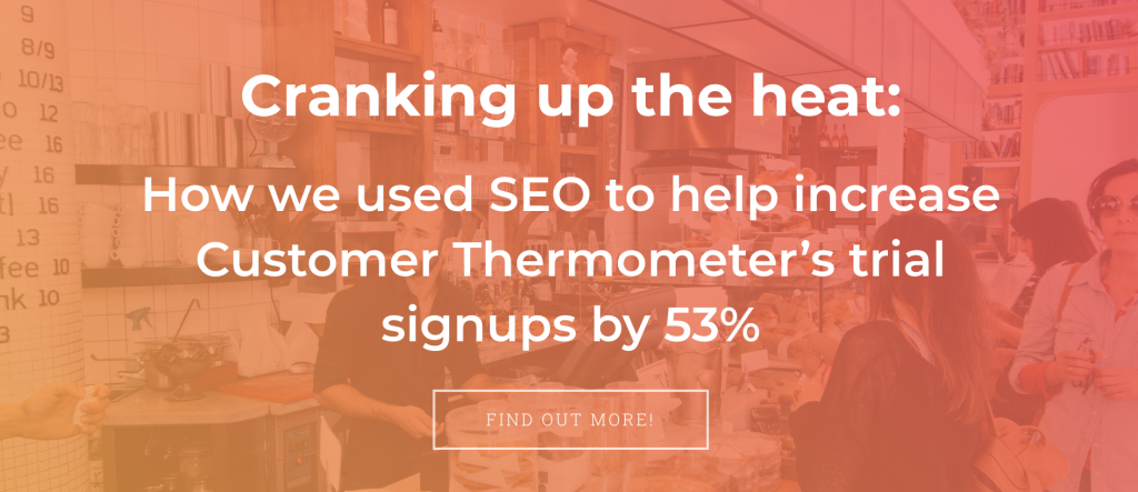Professional SEO Services - Customer Thermometer Case Study