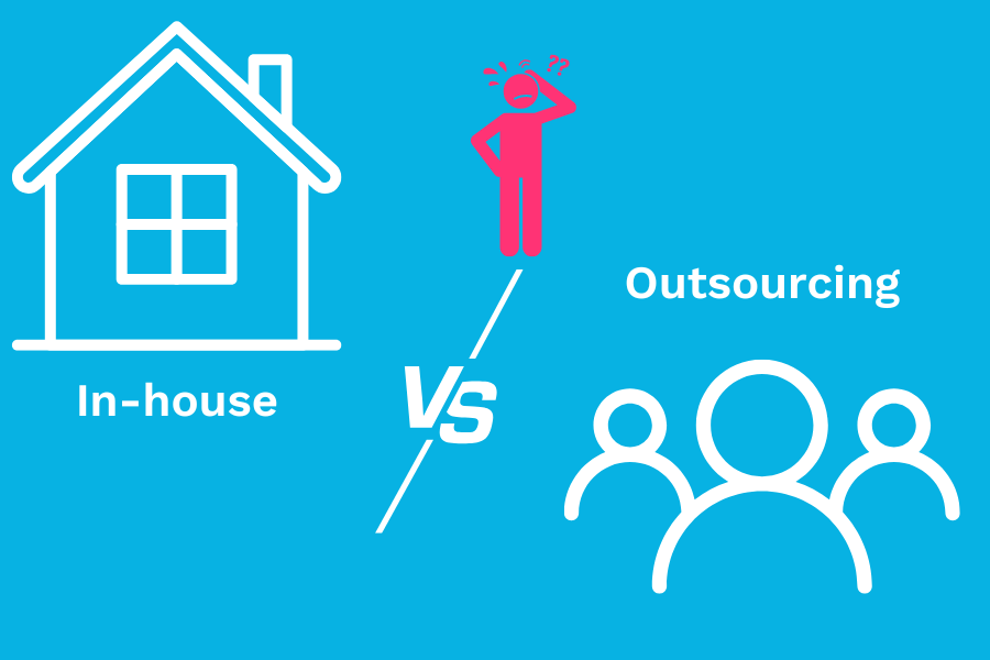 7. In-house vs Outsourced Decision In house vs outsourcing graphic